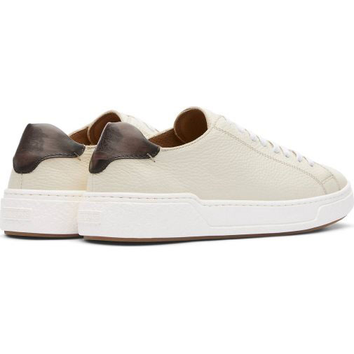 Lottusse SneakerAusGenarbtemKalbslederInCremeweiß