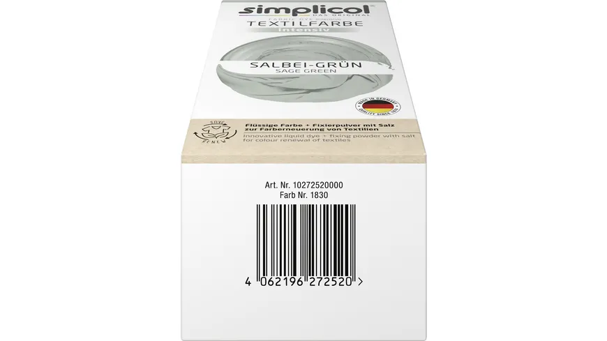 Simplicol Textilfarbe Intensiv Salbei-Grün 150 ml