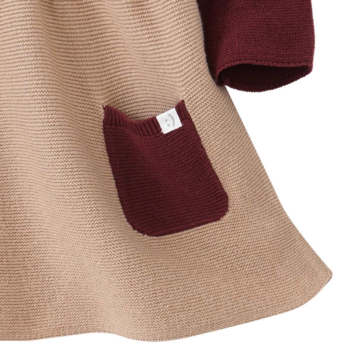 Newborn Strickkleid mit Colourblocking