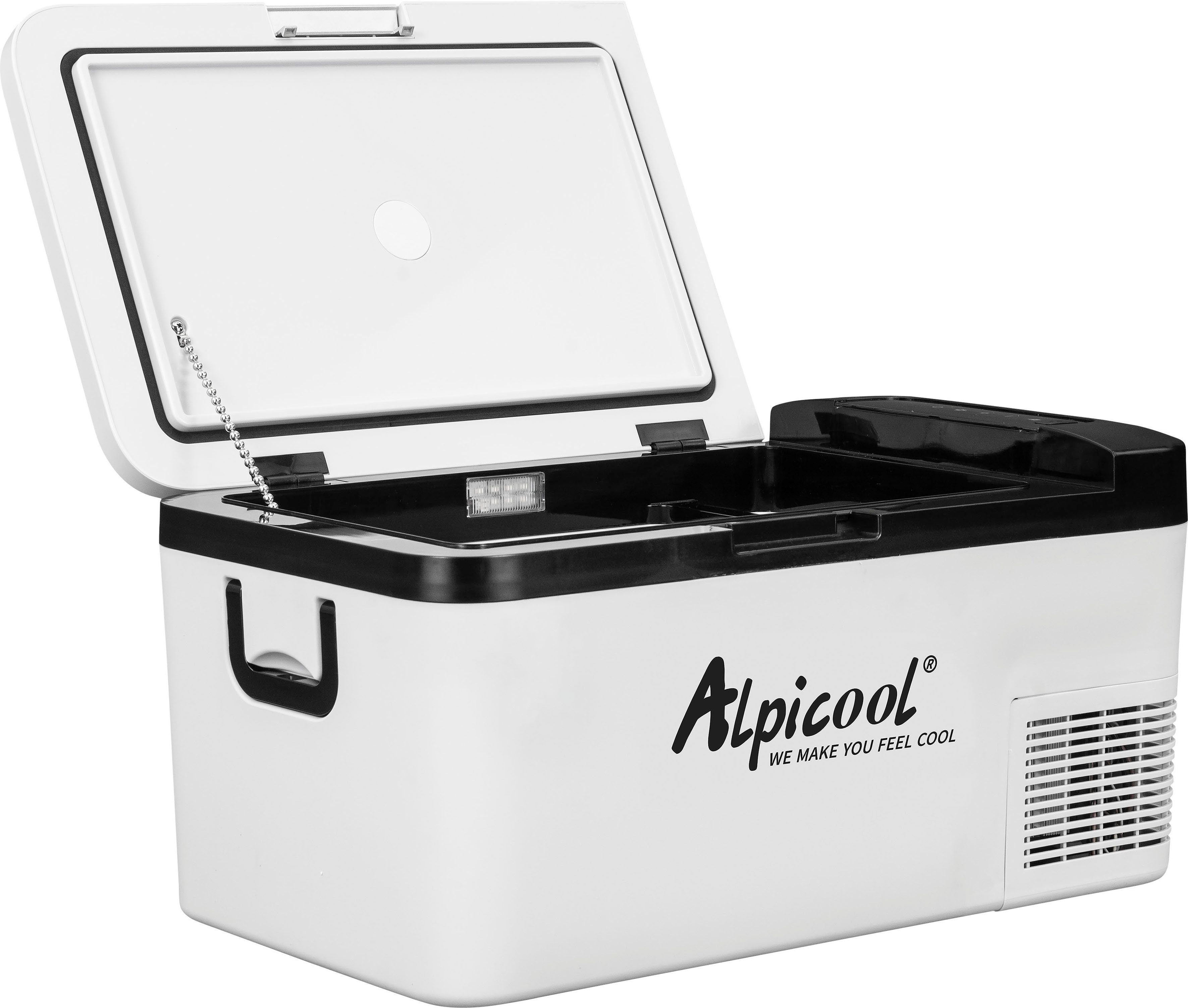 ALPICOOL Elektrische Kühlbox K18, 18 l, 18L Kompressor-Kühlbox, im Fahrzeug und zu Hause nutzbar
