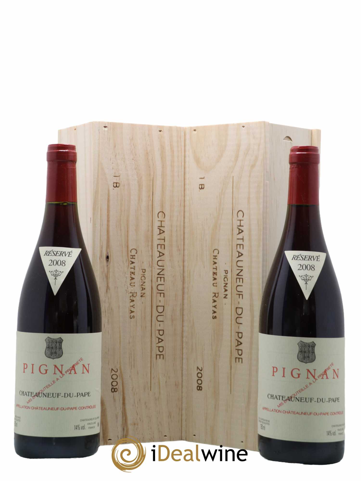 Châteauneuf-du-Pape Domaine de Pignan  2008 - Lot de 2 Bouteilles