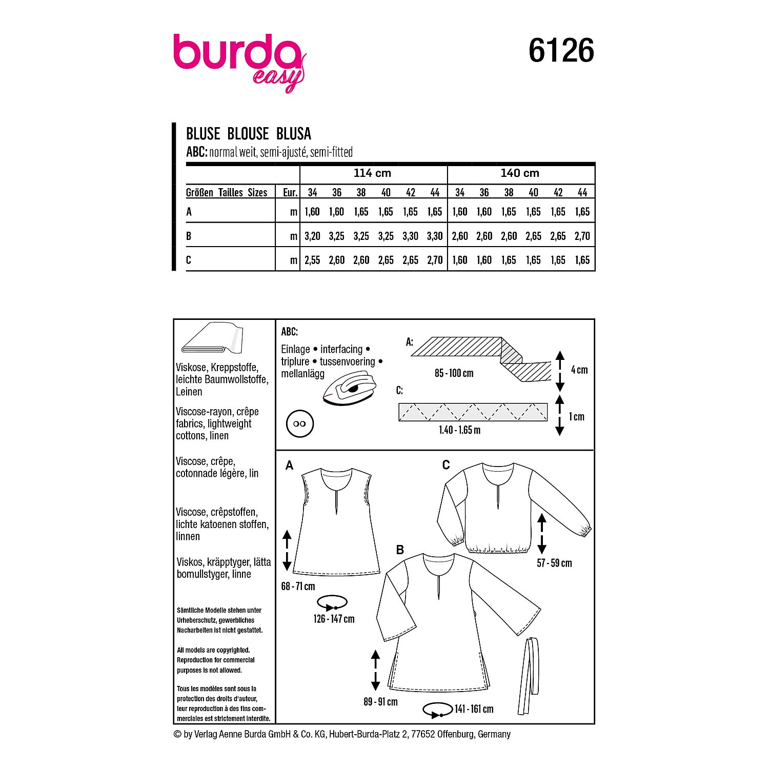 burda Schnitt 6126 