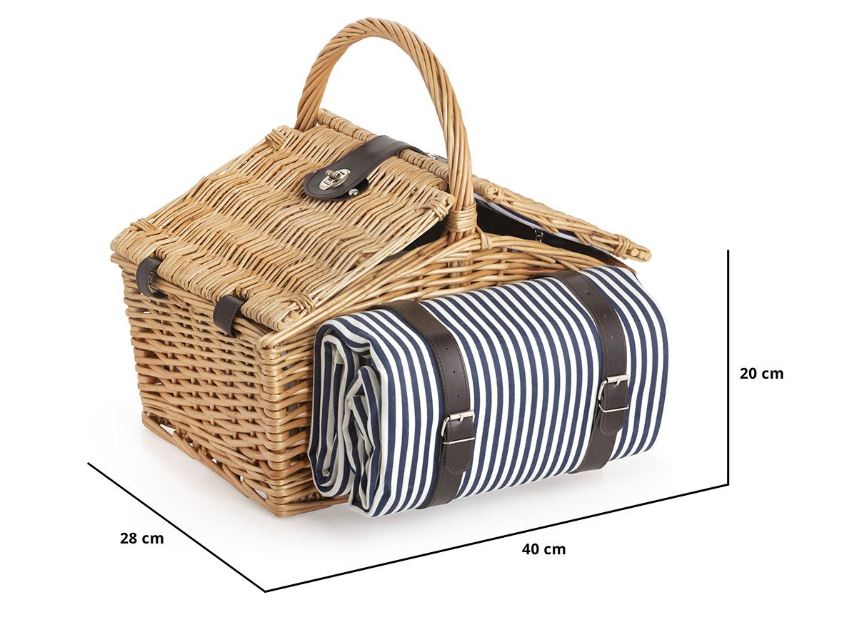 Dutch Mountains 4-Personen 24-teiliger Picknickkorb