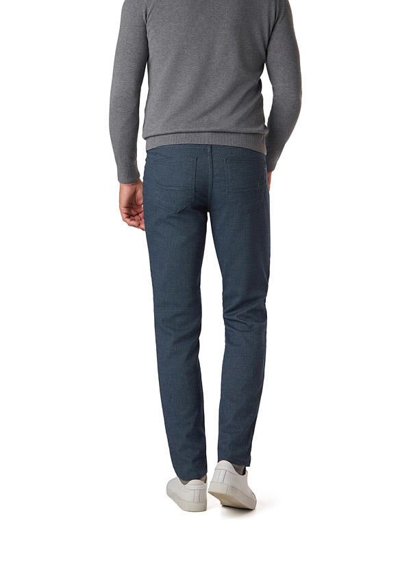Brax, Hose Cadiz, Regular Fit, Baumwolle, dunkelblau meliert