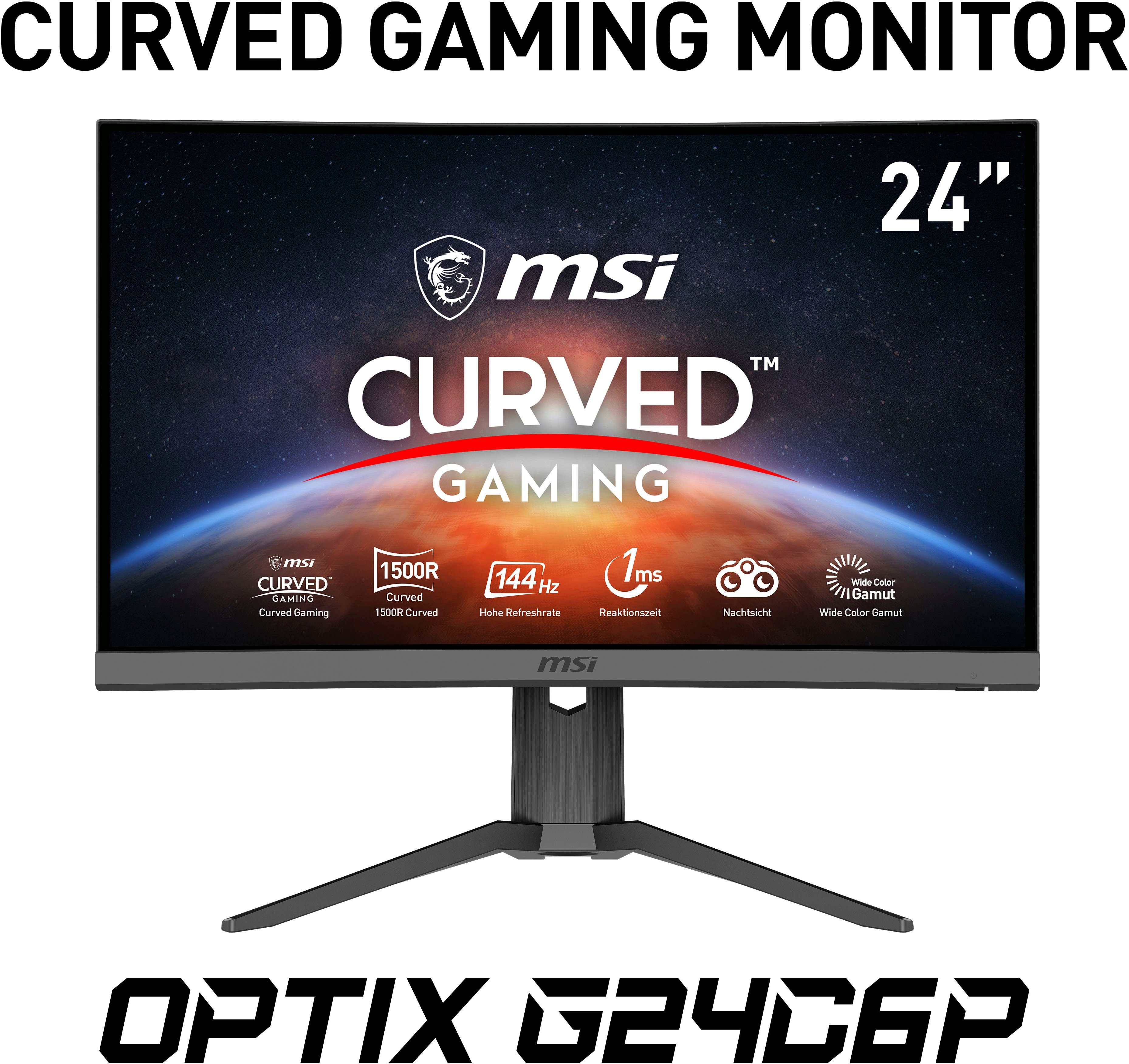 MSI Optix G24C6P Curved-Gaming-LED-Monitor (60 cm/24 