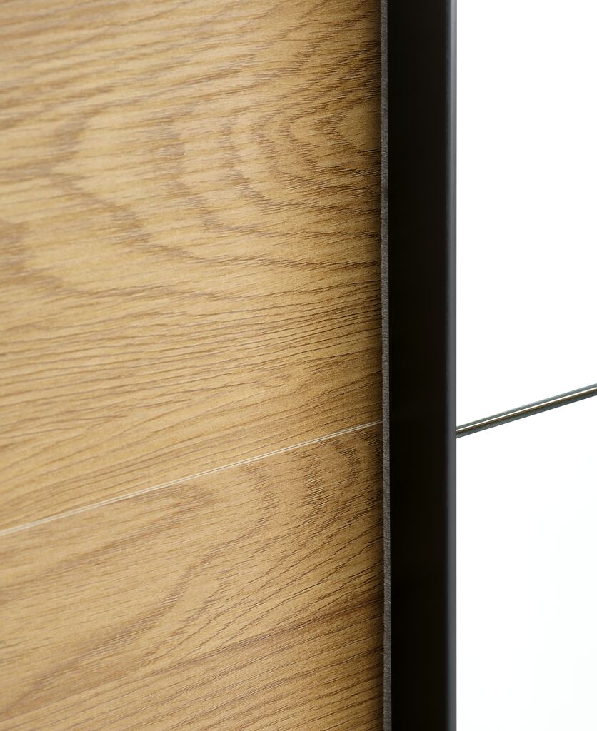 RABERG RABERG Meuble de rangement 150x200 avec miroir, coloris chêne chaud