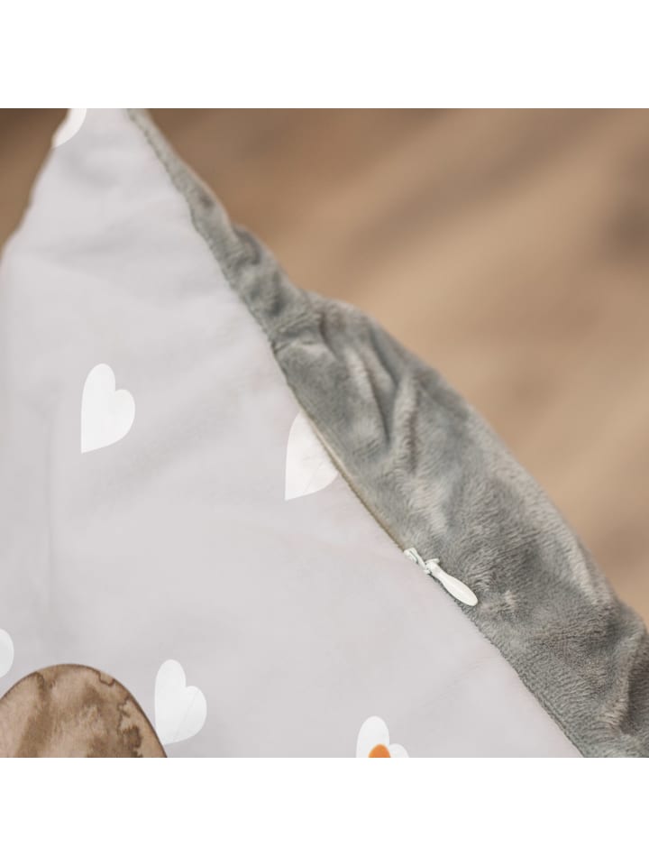 Mr. & Mrs. Panda Katzenbett Schnecken Liebe mit Spruch in Grau Pastell günstig kaufen onesize