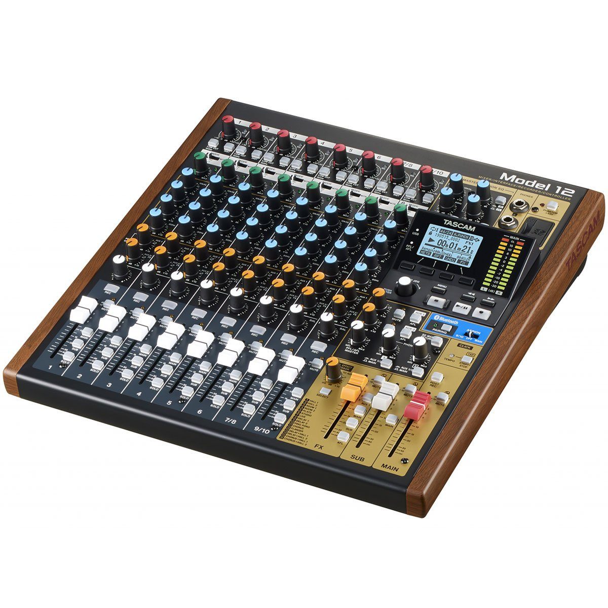 Tascam Mischpult Tascam Model 12 Mischpult + Speicherkarte 32 GB