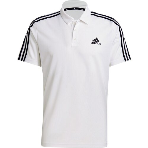 ADIDAS HERREN PRIMEBLUE DESIGNED TO MOVE SPORT 3-STREIFEN POLOSHIRT