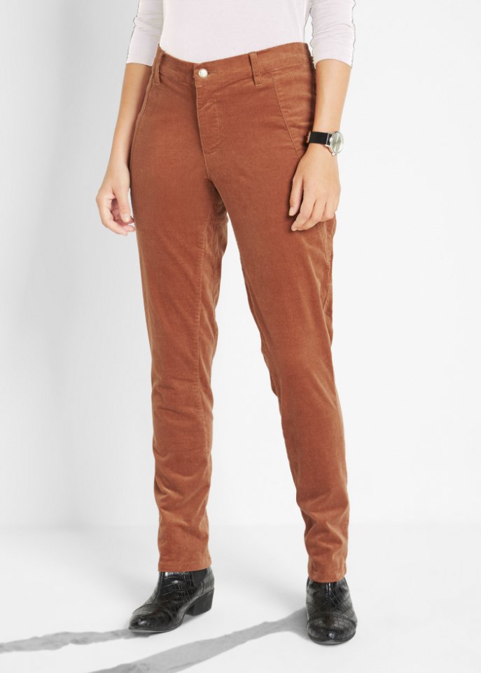 Stretch-Cordhose mit Bequembund