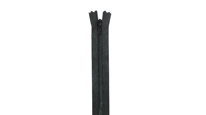 YKK Reißverschluss unteilbar mit schmaler Kunststoffspirale - 18 cm 580 - schwarz