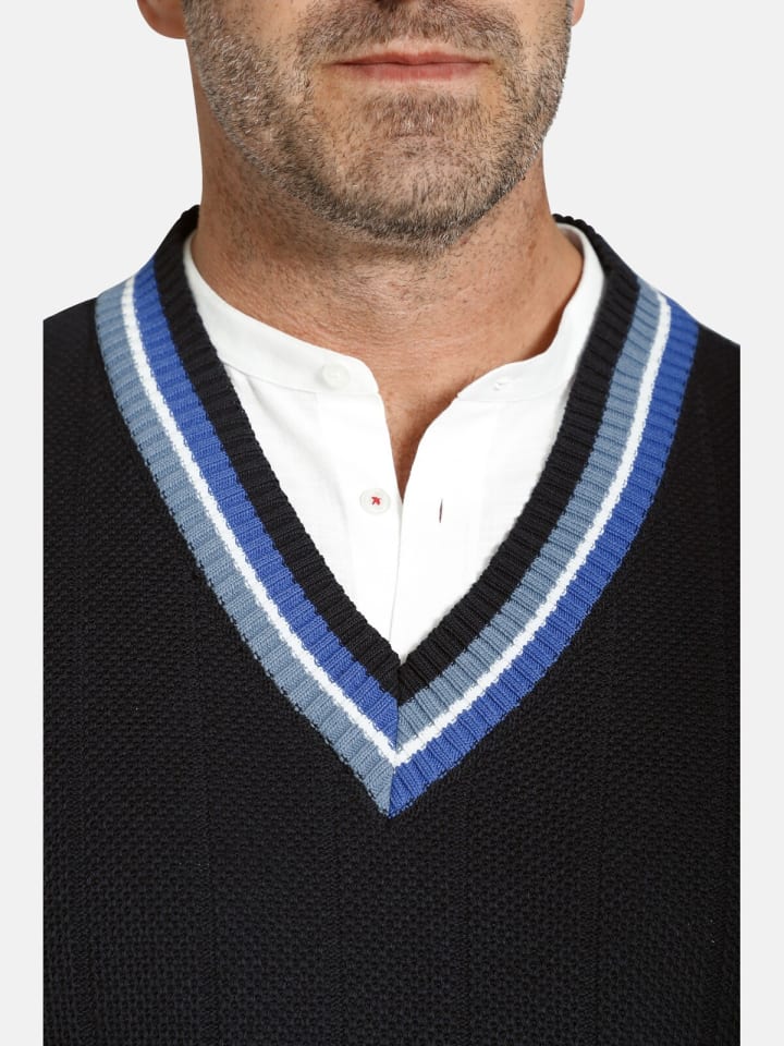 Charles Colby Pullover EARL JABBE in dunkelblau günstig kaufen