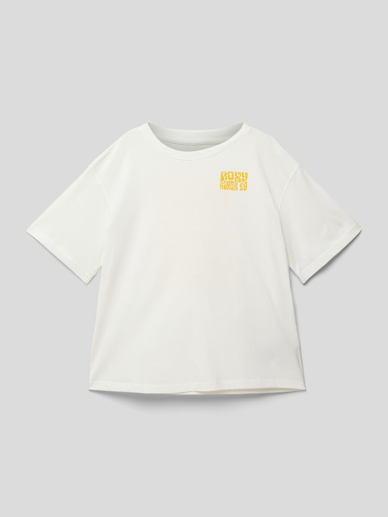 T-Shirt mit rückseitigem Print Modell 'GONE TO CALIFORNIA' in weiß