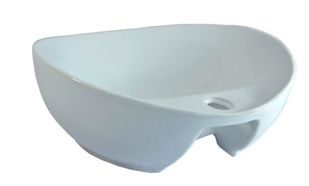 Preero Aufsatzwaschbecken Preero Aufsatzwaschbecken oval, 40,5x32,5cm, Waschbecken aufsatz, Aufsatz Waschbecken, Keramikwaschbecken, oval, Aufsatzwaschbecken klein