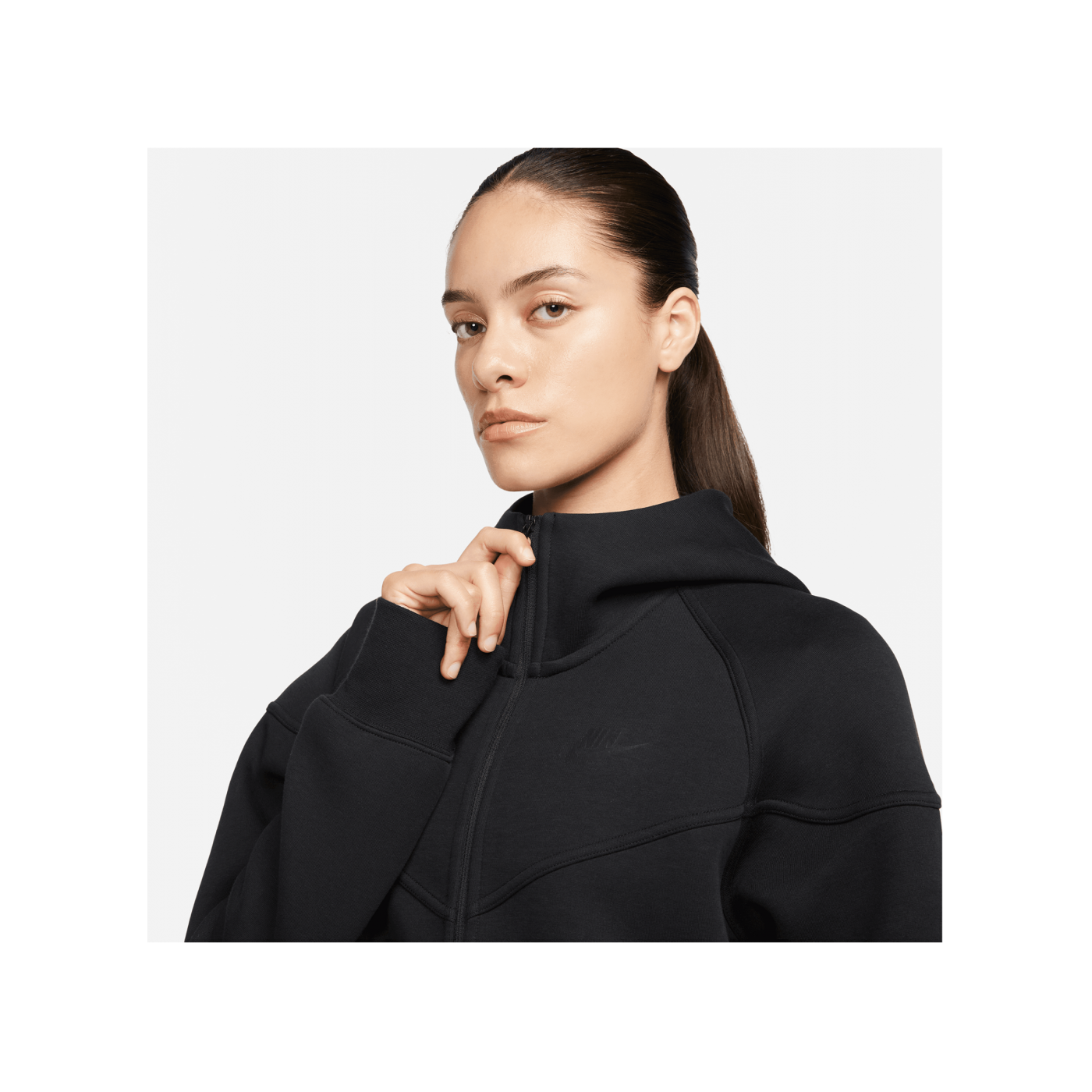 Nike Tech Fleece Windrunner Damen Schwarz F010
