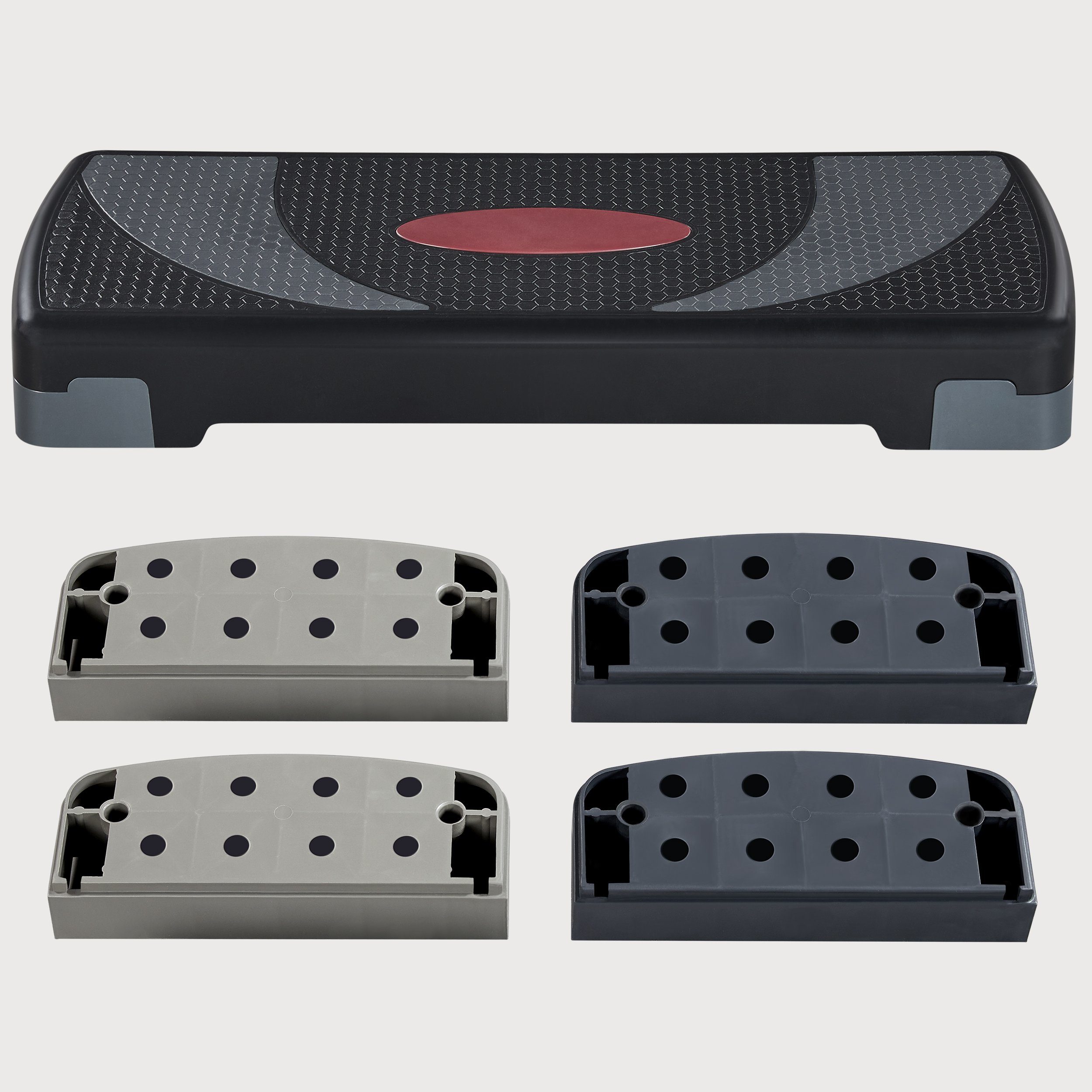 Yaheetech Stepper, mit 3 Stufen 10 cm/15 cm/20 cm Anti-Rutsch