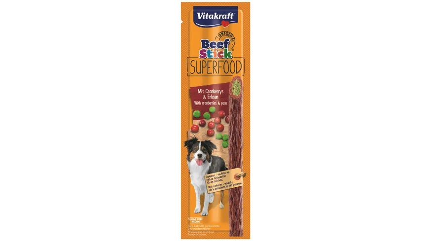 Vitakraft Beef Stick Superfood Erbse/Cranberry 25 g