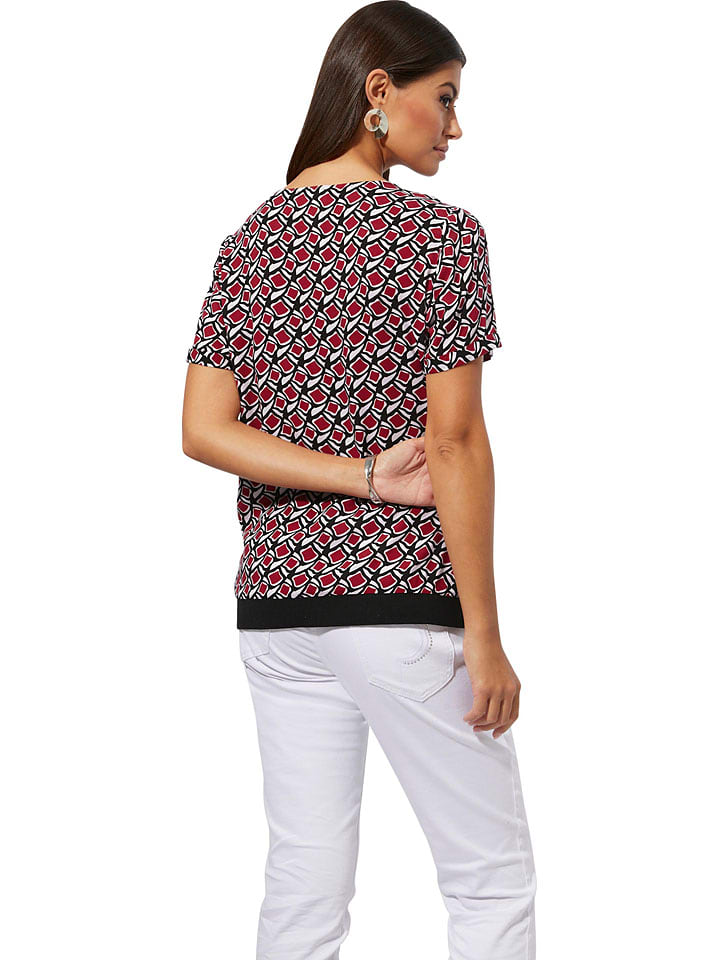 Heine Bluse in Rot/ Schwarz günstig kaufen