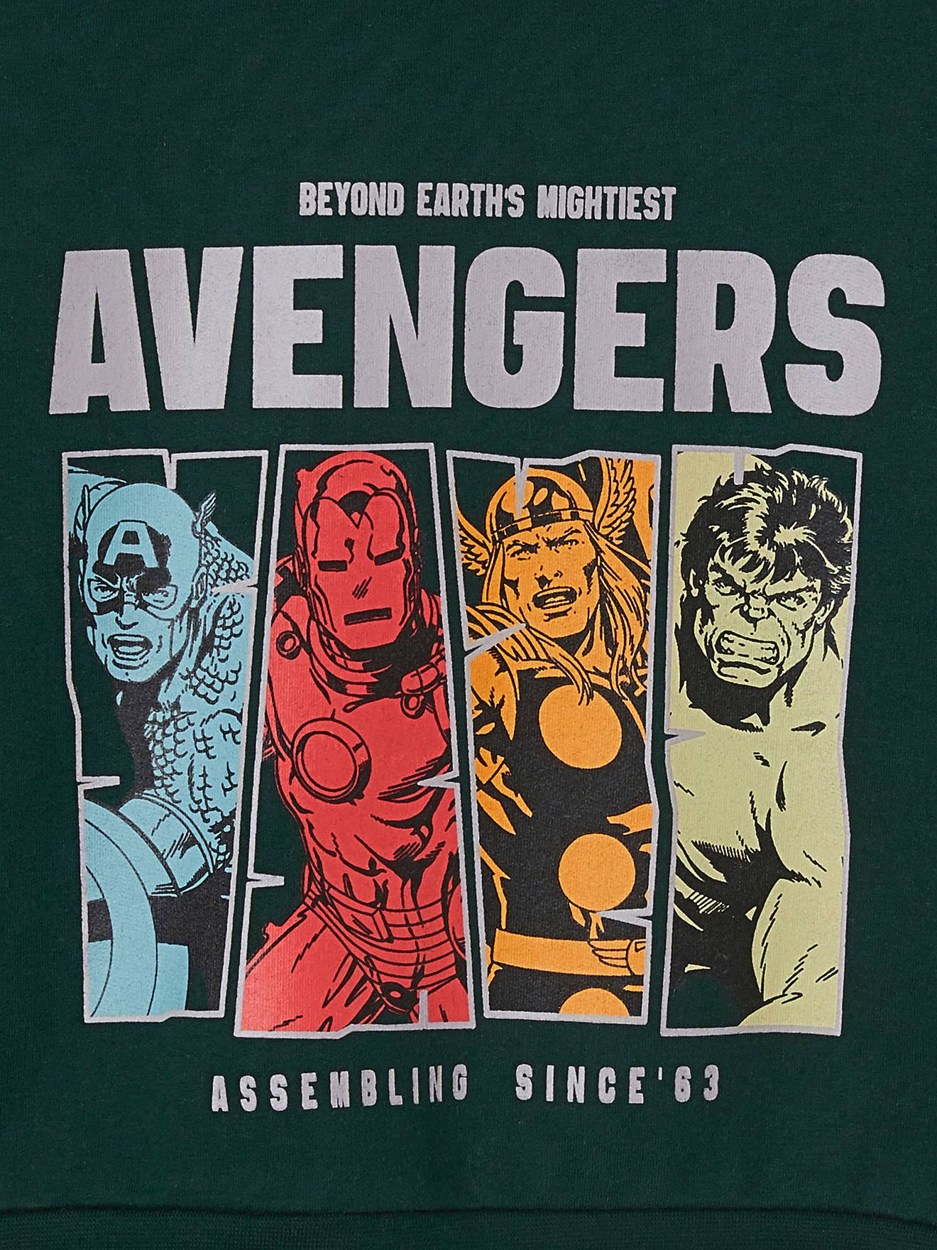 Avengers Kinder Kapuzensweatshirt MARVEL AVENGERS - tannengrün