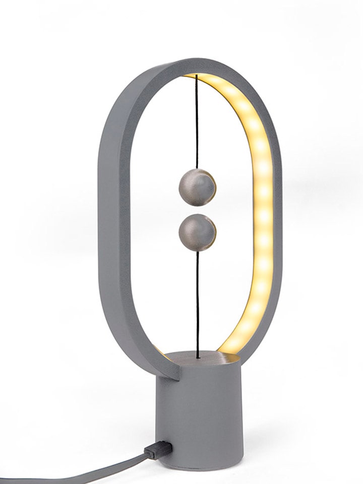 Designnest LED-Tischleuchte ''Heng'' in Hellgrau - (L)24 x (B)15 cm günstig kaufen onesize