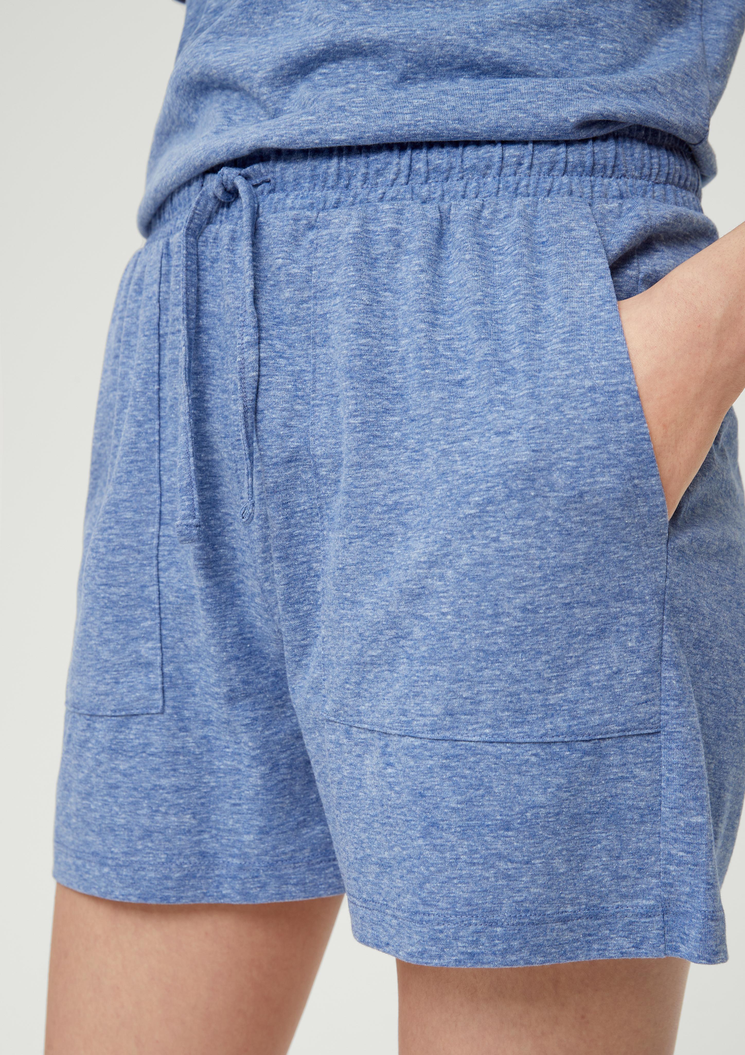 Regular: Melierte Shorts aus Baumwollmix  2132037-56W9