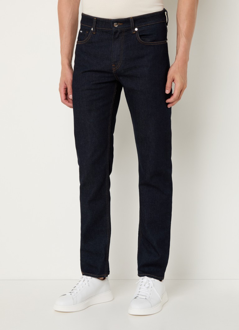 Calça jeans HUGO BOSS H-Delaware slim fit com lavagem escura