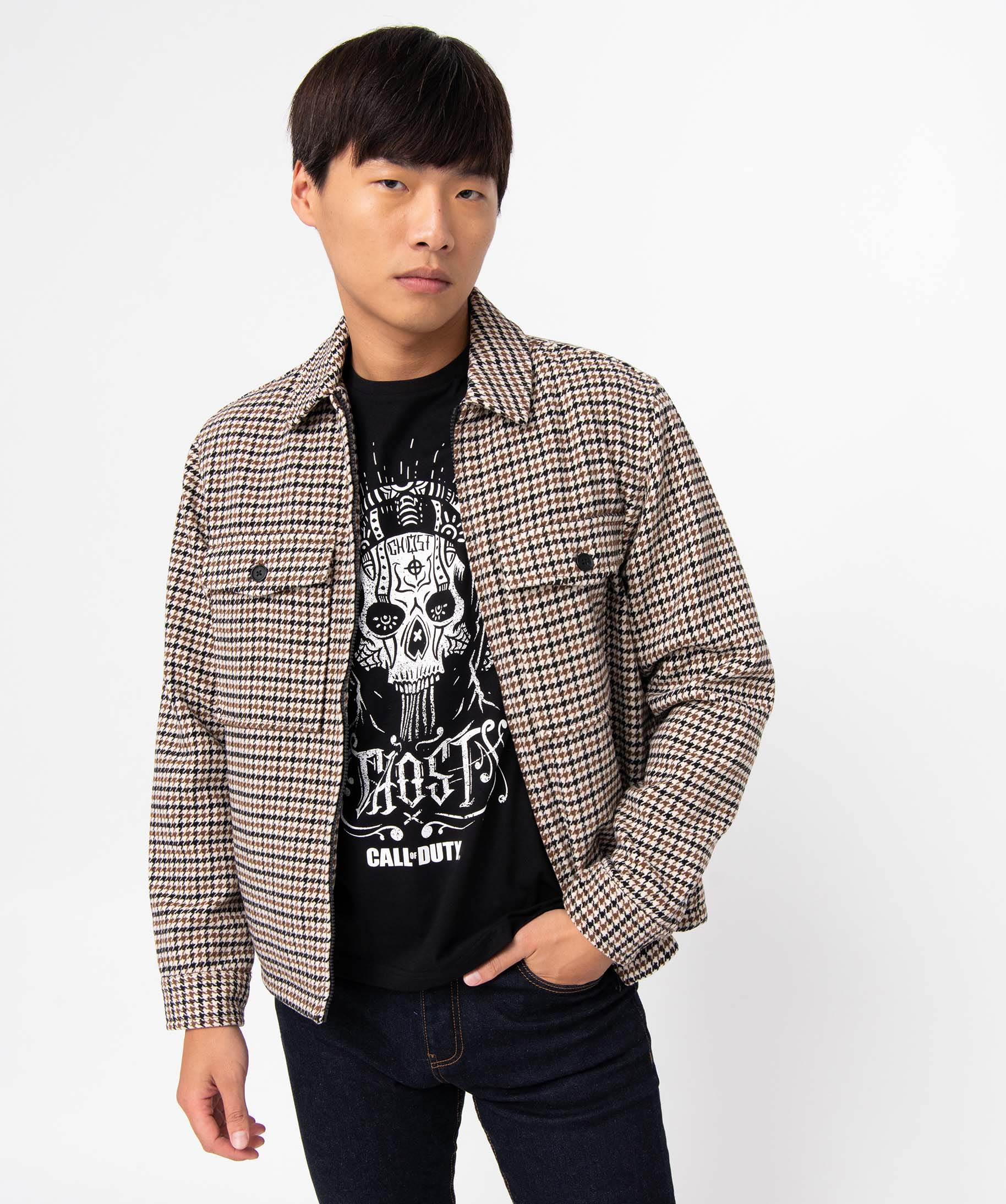 Tee-shirt homme avec motif tête de mort - Call of Duty noir | GEMO