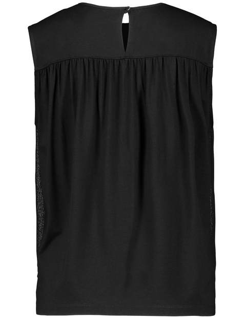 Blusentop mit Chiffon-Layer