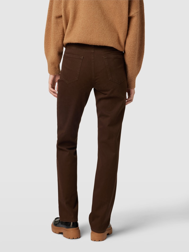 Stoffhose mit 5-Pocket-Design Modell 'Carola' in mittelbraun