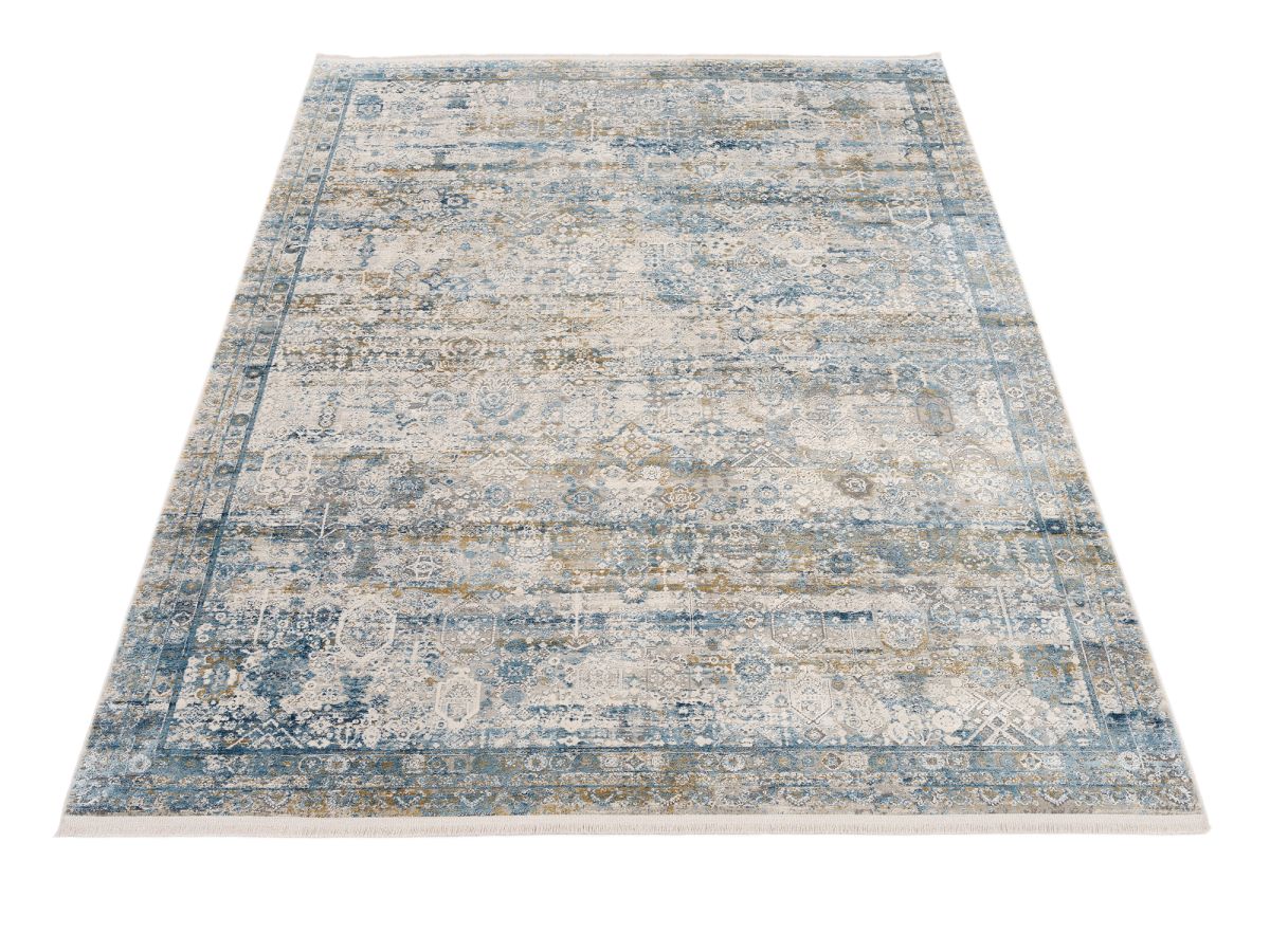 Webteppich Inka Grau-Blau 160 x 230 cm