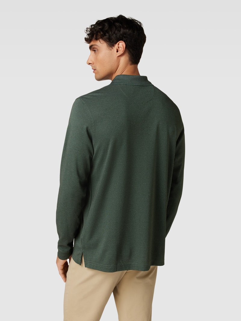 Poloshirt im langärmeligen Design Modell 'CARBON' in grün