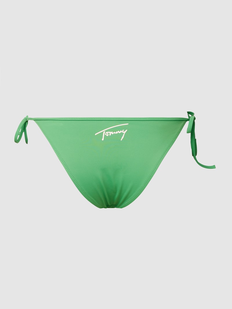 Bikini-Slip mit Label-Print Modell 'CHEEKY' in grün
