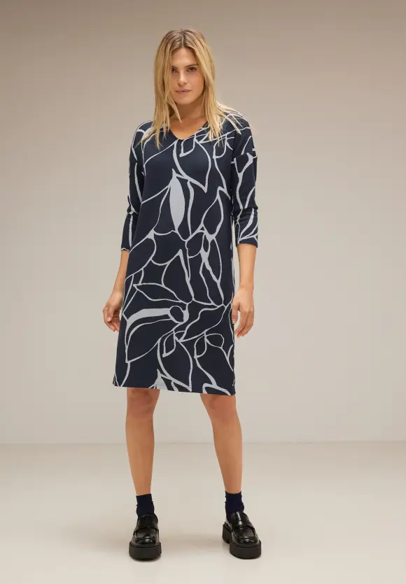 Street One Jacquard Shirtkleid