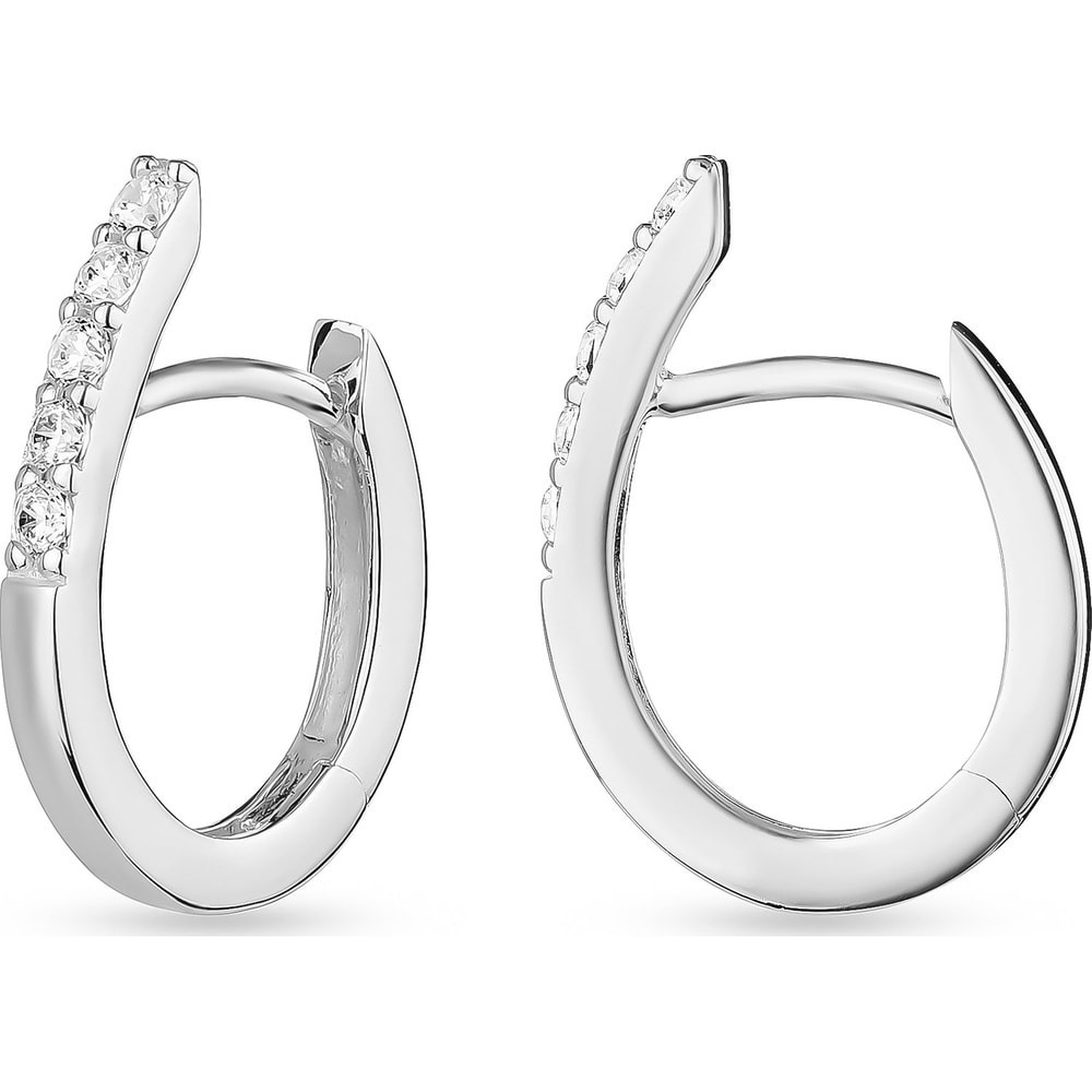 FAVS Créoles 925 Argent Boucles d'oreilles