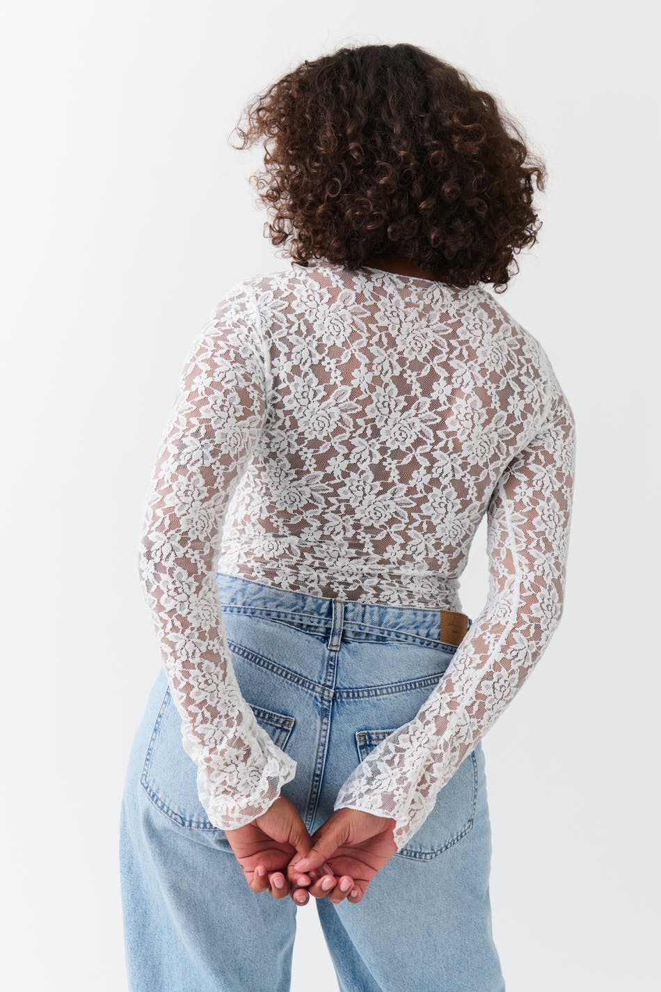 V-neck lace top