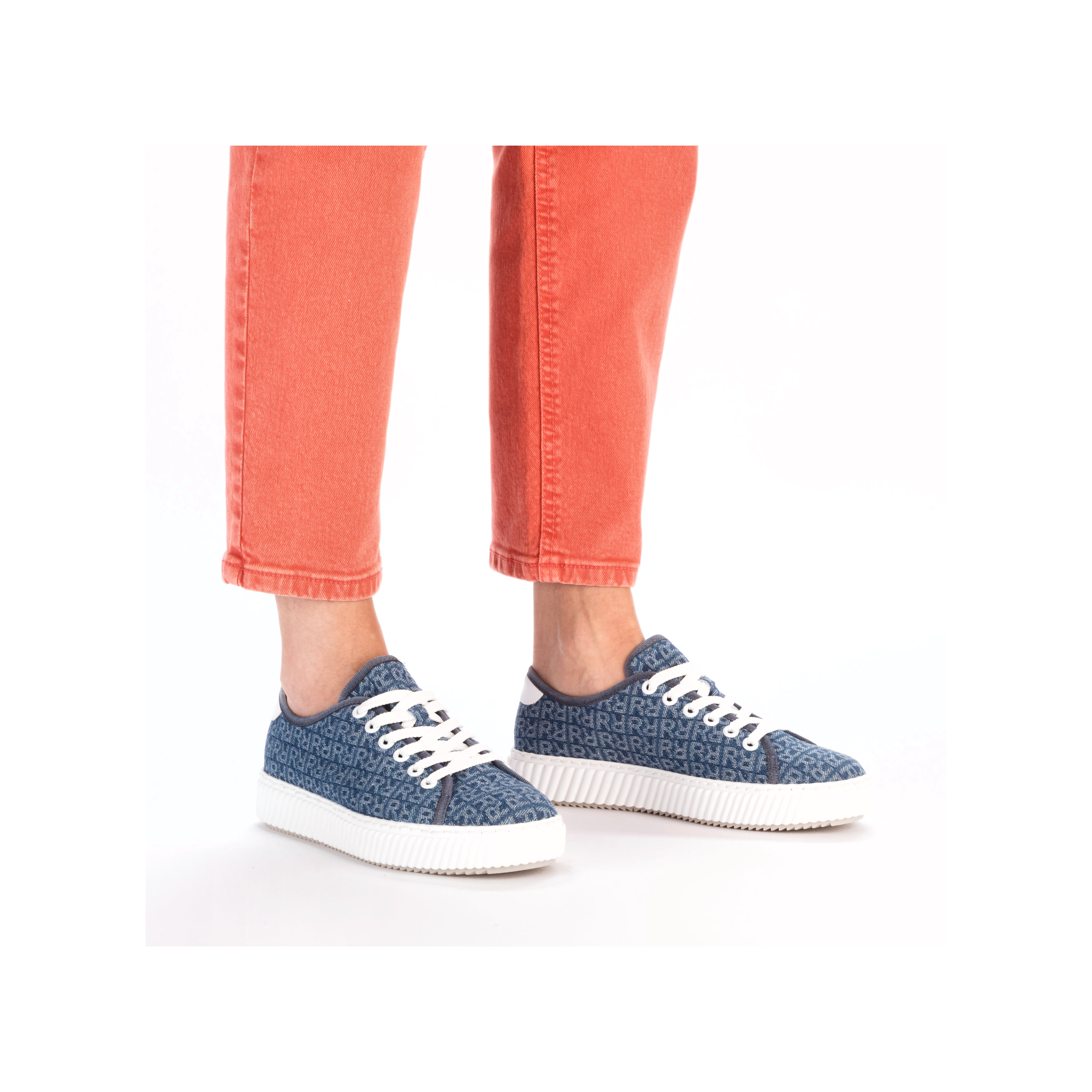 Rieker Damen Sneaker Low schieferblau