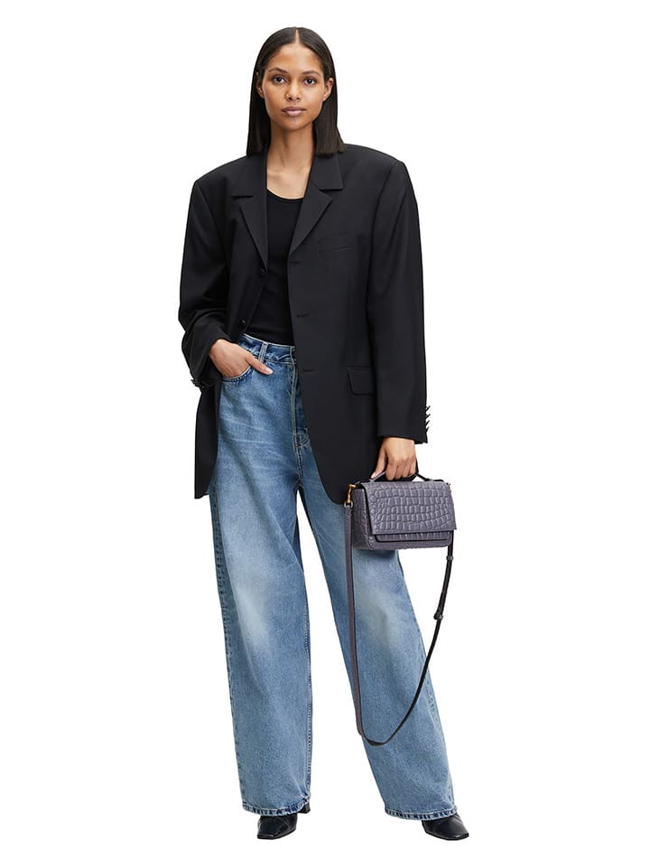 LIEBESKIND BERLIN Leder-Umhängetasche in Lila - (B)22 x (H)14 x (T)7,4 cm günstig kaufen onesize