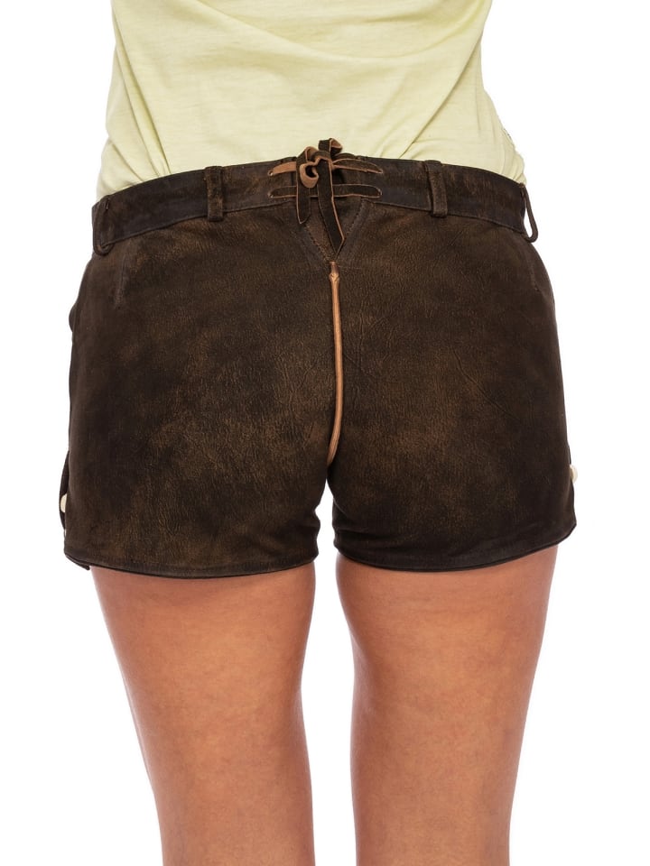 MADDOX Lederhose DALIA in dunkelbraun günstig kaufen