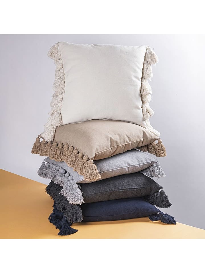 Villa d´Este Kissen in Hellgrau - (L)44,5 x (B)44,5 cm günstig kaufen onesize