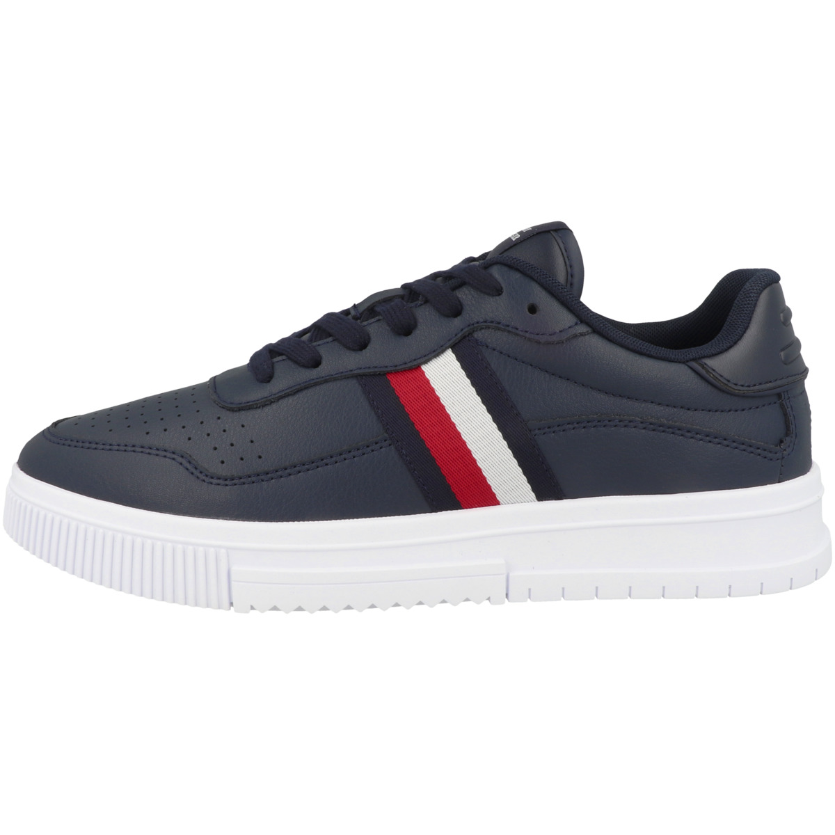 Tommy Hilfiger Supercup Leather Stripes Sneaker low dunkelblau
