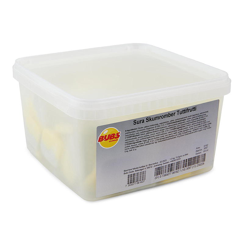 Bubs Sure skumromber 1,3 kg tuttifrutti