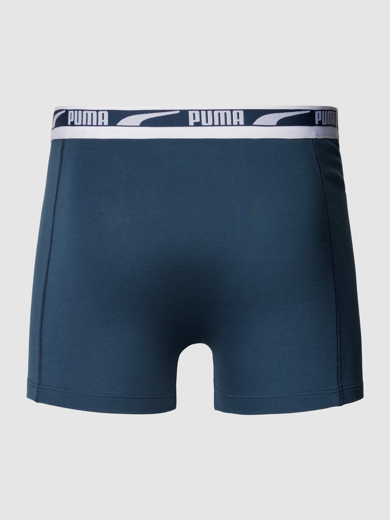 Boxershorts mit elastischem Logo-Bund in dunkelgrau meliert