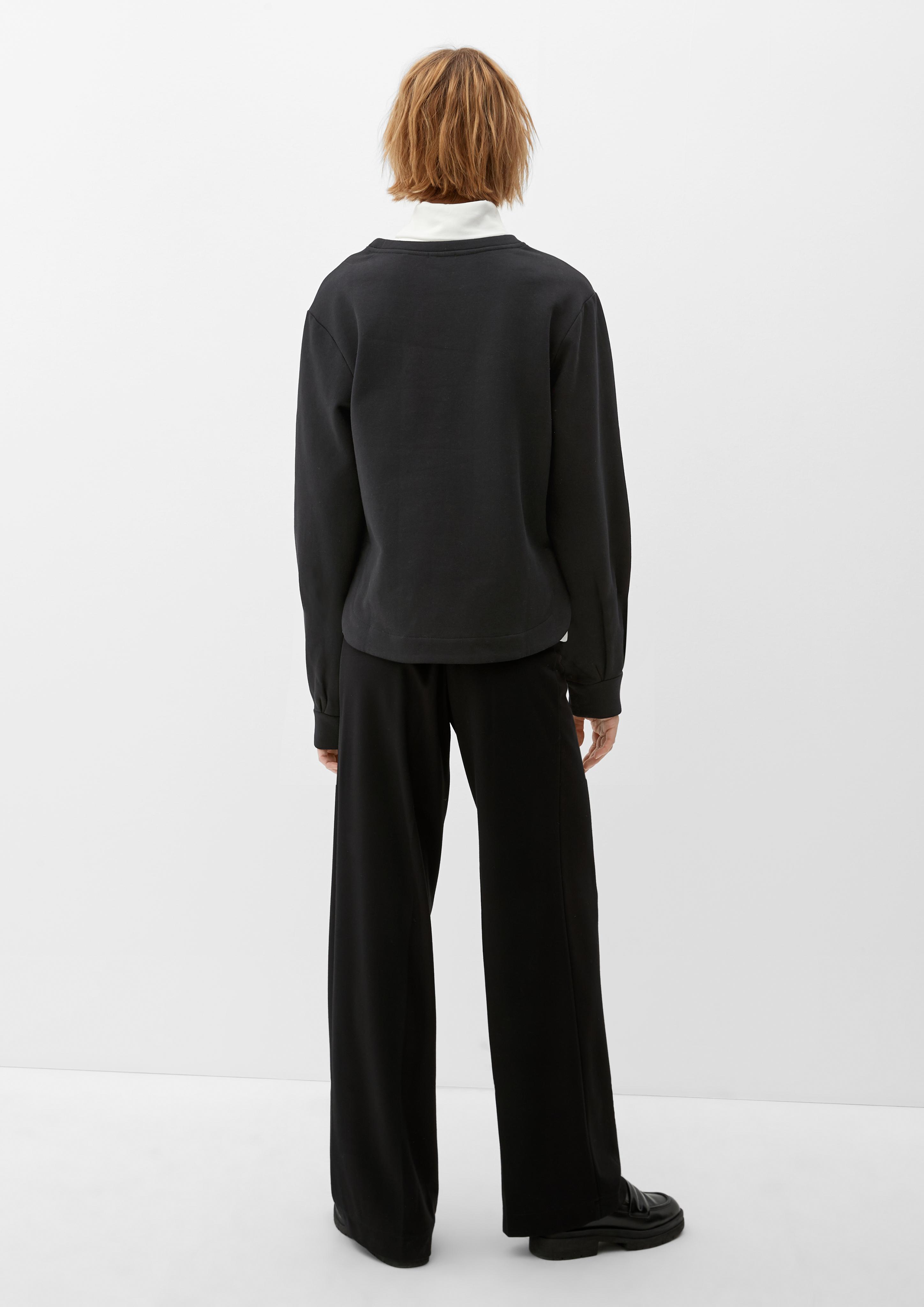 Sweatshirt mit abgerundetem Saum  2121410-9999