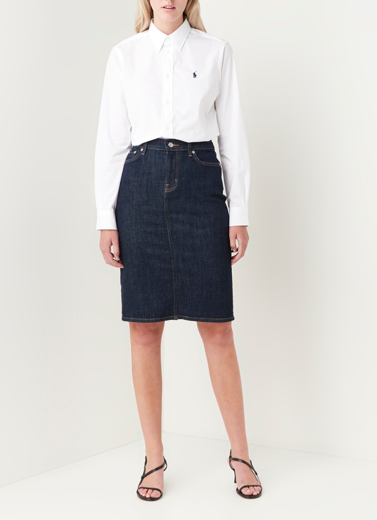 Μπλούζα Ralph Lauren Georgia από βαμβακερό ύφασμα, κατασκευασμένη από ελαστικό ύφασμα.