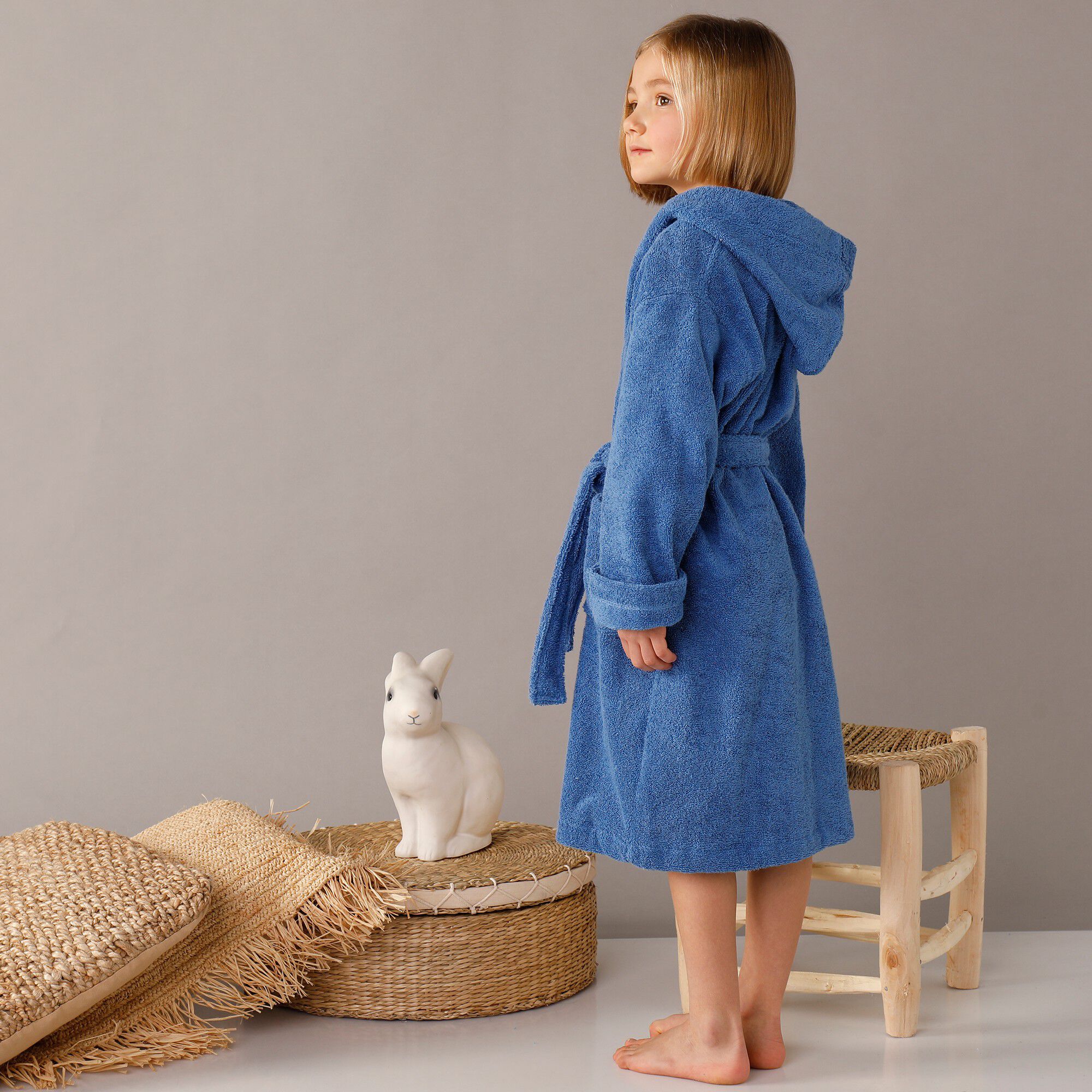 Peignoir enfant éponge à capuche personnalisable