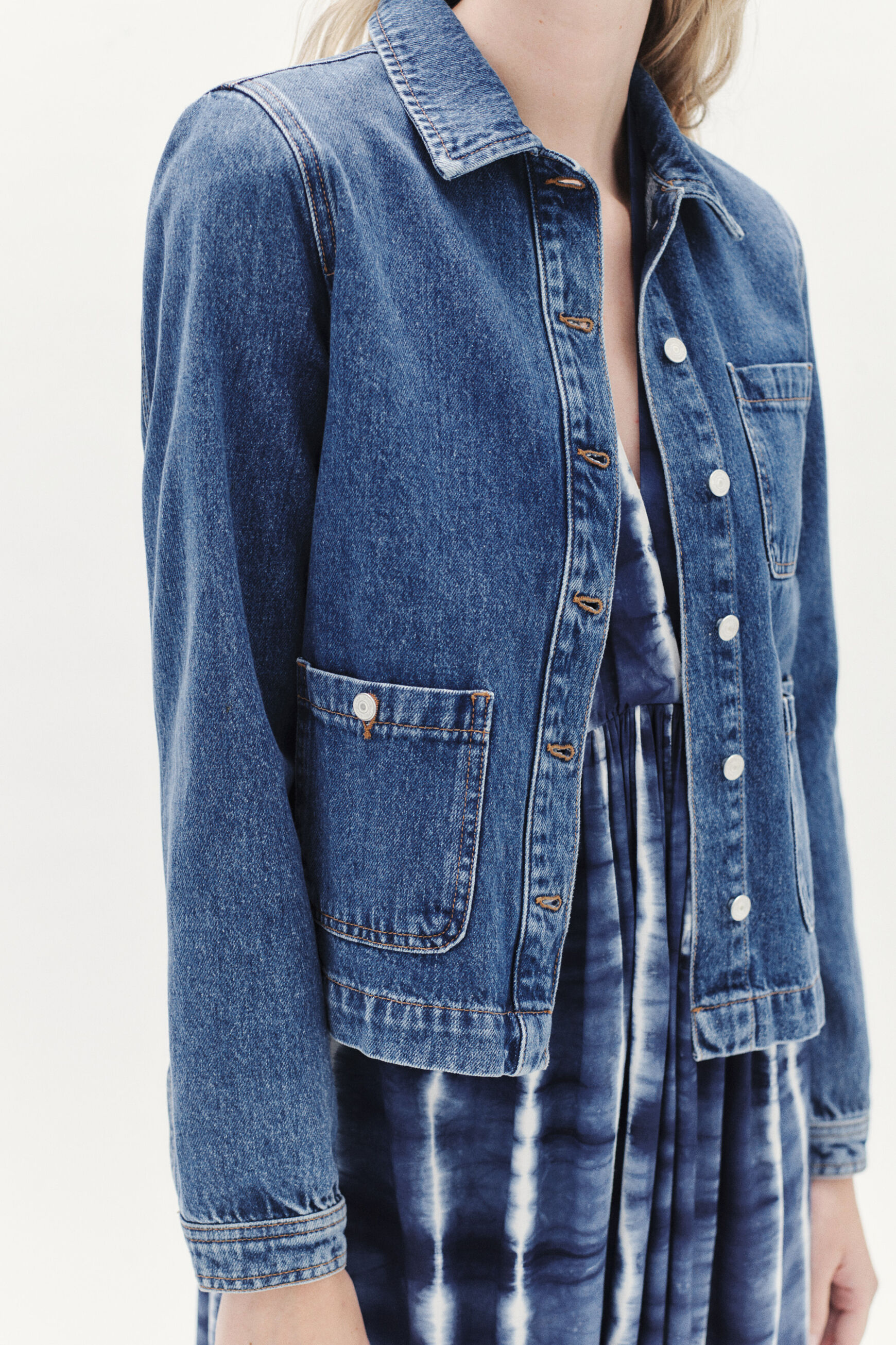 veste mina denim stone femme