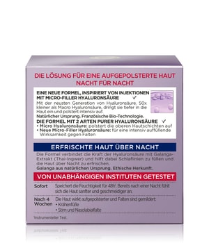 L'Oréal Paris Revitalift Filler [+Hyaluronsäure] Intensiv Aufpolsternde Anti-Age Nachtcreme-50 ml