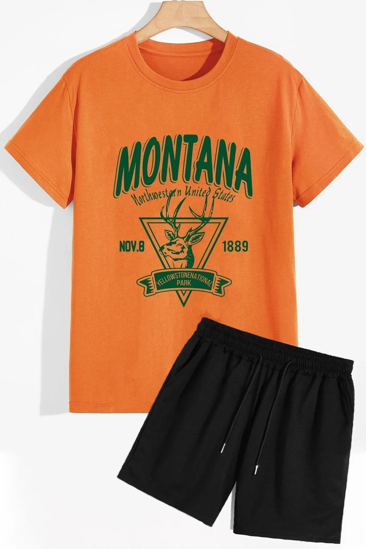 trendypassion  Montana Shorts T-Shirt-Trainingsanzug-Set
