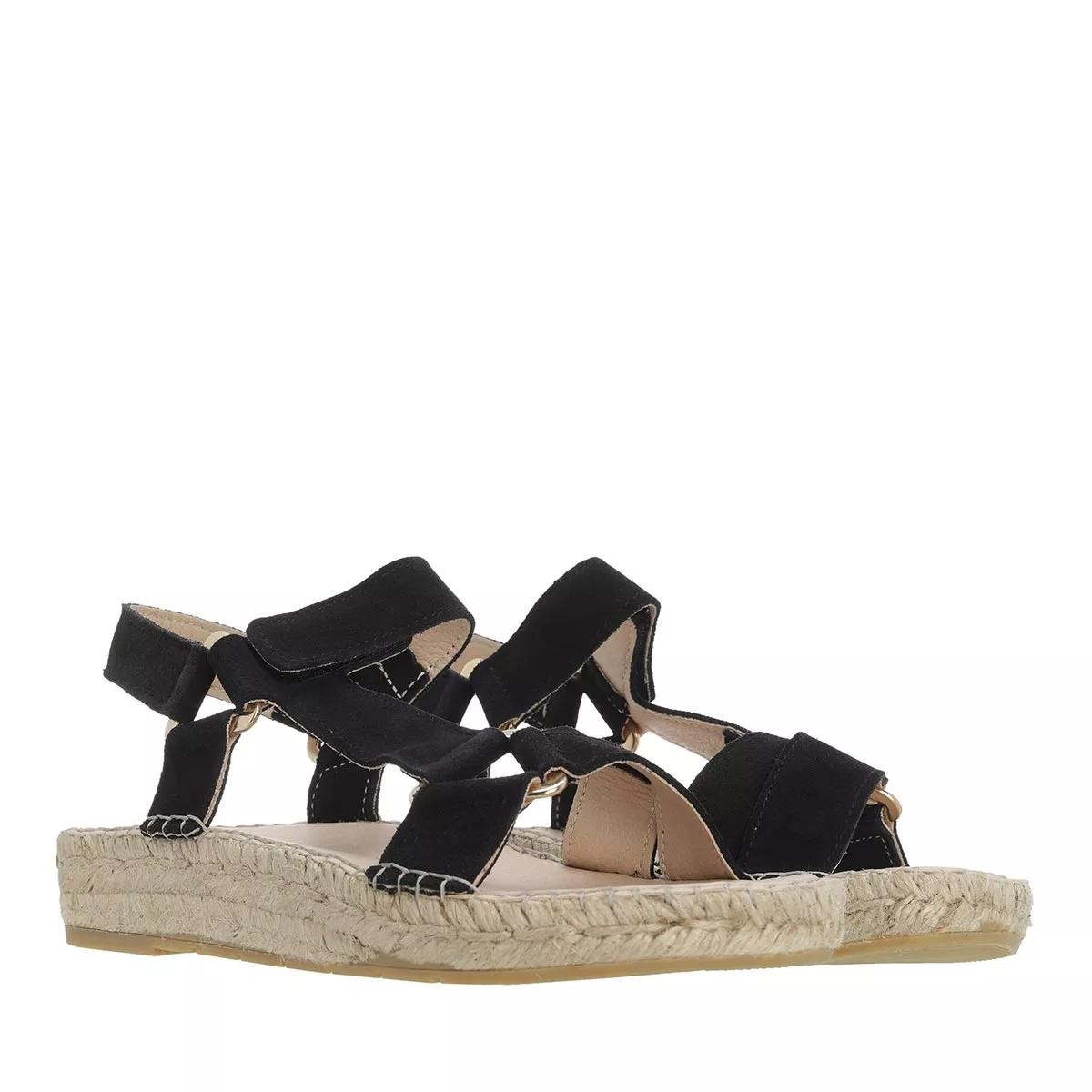 L´AUTRE CHOSE Komfort Sandalen schwarz Espadrille