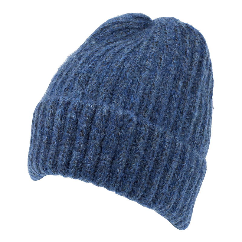 Lue Mohairlook, jeansblå